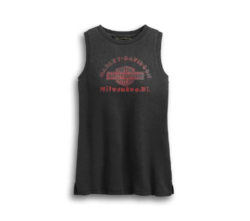 Harley-Davidson® Women's Classic Graphic Muscle Tee - 99262-19VW Houndstooth Herringbone Solid Harley-Davidson® Women's Classic Graphic Muscle Tee - 99262-19VW Houndstooth Herringbone Solid