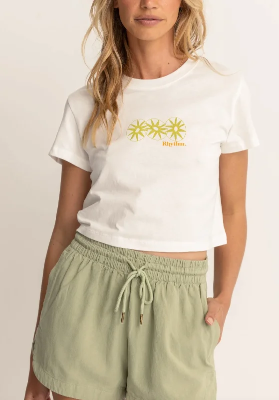 Horizon Vintage Crop Crew Tee Lace Blend Ribbed Blend Corduroy Blend