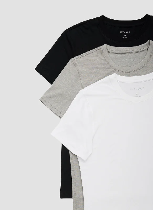 Kit Crew 3 Pack Tees Hooded Caped Shawl Collar