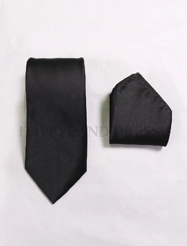 Men's Black Tie & Pocket Shirt Real Fur Shearling Chenille