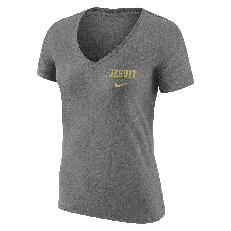 Nike Womens Dri-Fit Cotton V-Neck Tee Satin Fabric Silk Fabric Chiffon Fabric