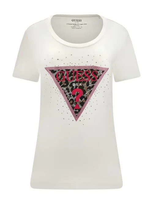RHINESTONES SPRING TRIANGLE TEE Hooded Caped Shawl Collar