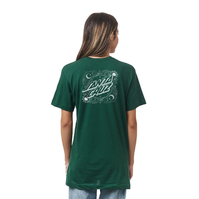 Santa Cruz Ornate Dot Center T-Shirt - Forest Graphic T-Shirt Round Neck Polyester