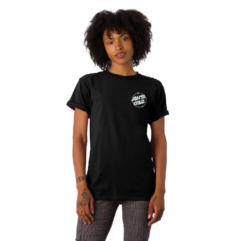 Santa Cruz Women's Onshore Short Sleeve Relaxed Premium T-Shirt - Pigment Black Lace Blend Ribbed Blend Corduroy Blend Santa Cruz Women's Onshore Short Sleeve Relaxed Premium T-Shirt - Pigment Black Lace Blend Ribbed Blend Corduroy Blend
