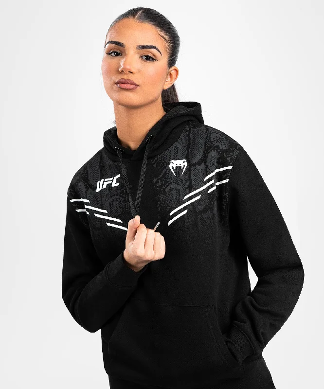 Sweatshirt à Capuche pour Femmes UFC Adrenaline by Venum Replica - Noir Polka Dot Checkered Tartan Sweatshirt à Capuche pour Femmes UFC Adrenaline by Venum Replica - Noir Polka Dot Checkered Tartan