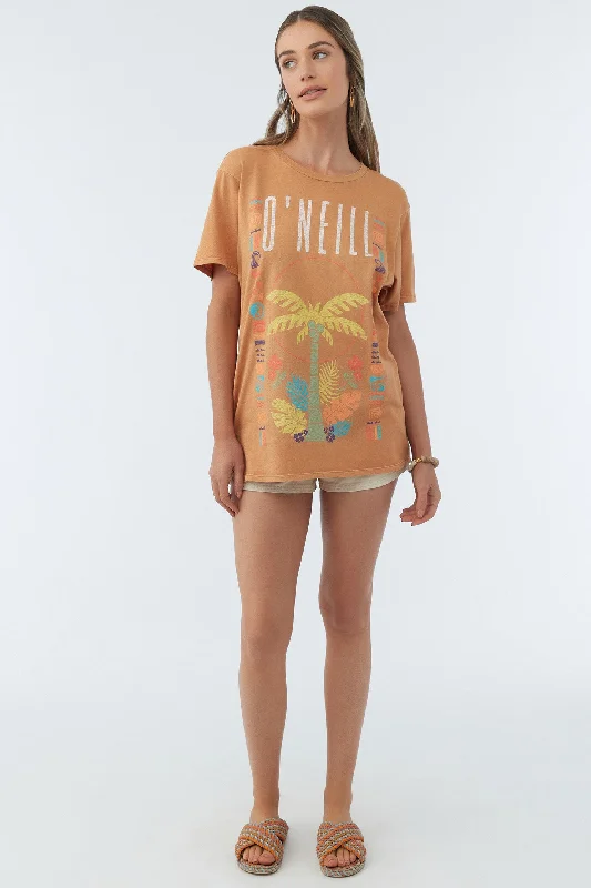 TROPICAL TIDE OVERSIZED TEE Satin Blend Silk Blend Wool Blend