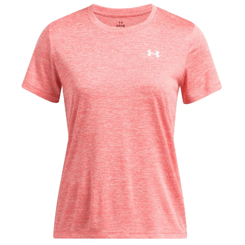 Under Armour Tech Twist Short Sleeve Tee - Womens - Venom Red/White Anti-Shrink Durable Soft Under Armour Tech Twist Short Sleeve Tee - Womens - Venom Red/White Anti-Shrink Durable Soft