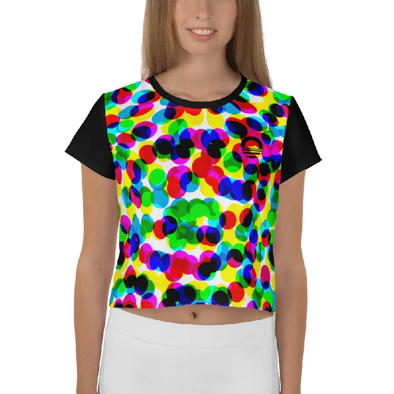 Women's Crop Tee - CMYK Anti-Shrink Durable Soft