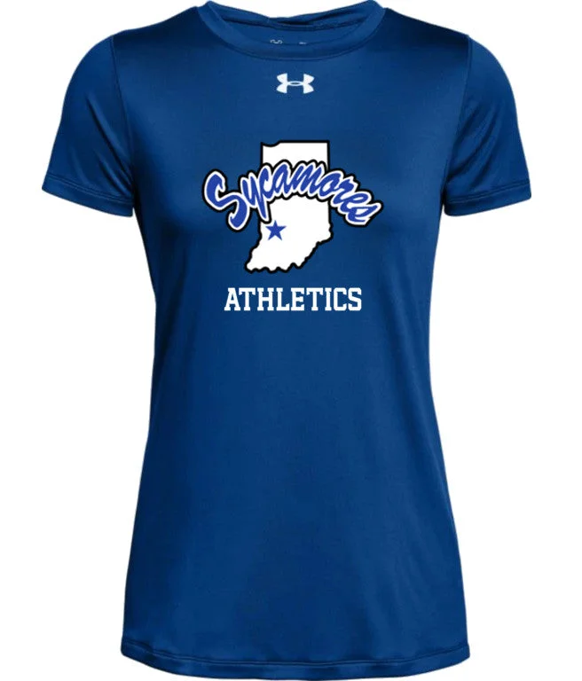 Women's Indiana State Sycamores Athletics Under Armour® Tech Tee Modern Contemporary Chic Women's Indiana State Sycamores Athletics Under Armour® Tech Tee Modern Contemporary Chic
