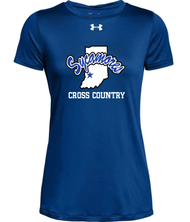 Women's Indiana State Sycamores Cross Country Under Armour® Tech Tee Print Jacquard Patchwork Women's Indiana State Sycamores Cross Country Under Armour® Tech Tee Print Jacquard Patchwork