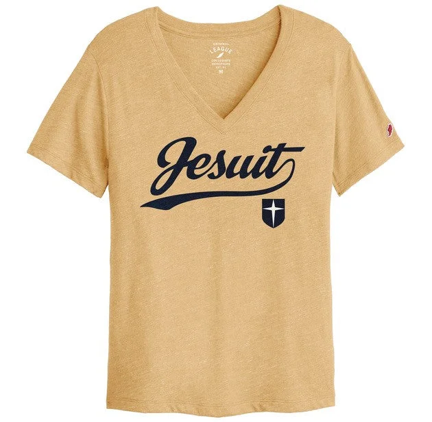 Women's Intramural V-neck tee Basic T-Shirt Crew Neck Short Sleeve