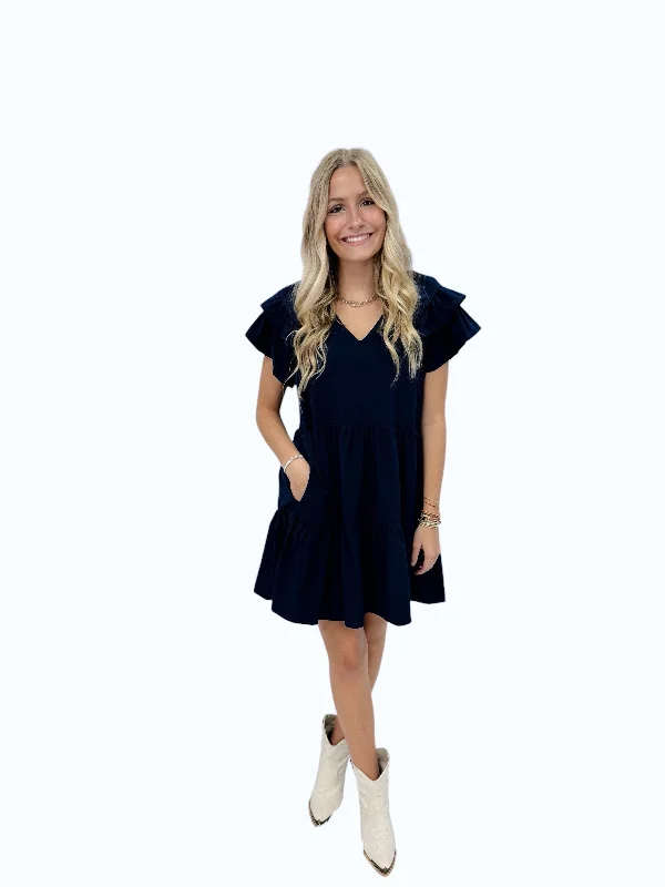 Aubie V-Neck Dress