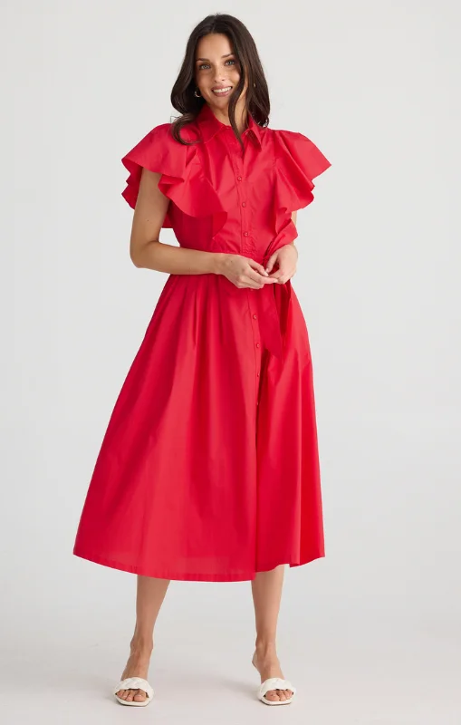 Brave + True - Marigold Dress - Chilli - BT24403-4