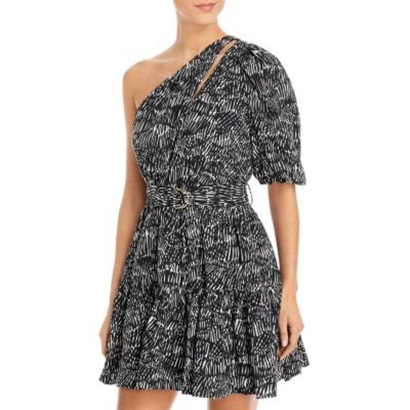 Jonathan Simkhai Ladies Black & White "Adriana" Abstract Print Dress