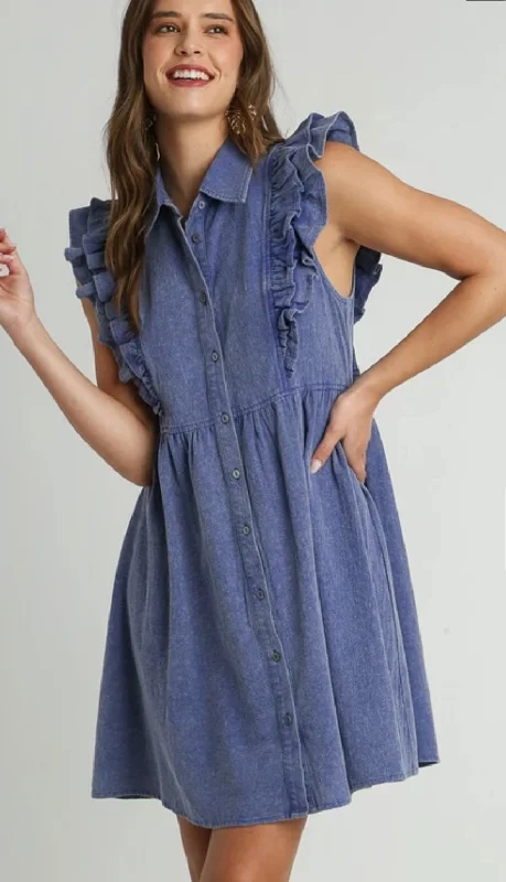 Knit Ruffle Dress