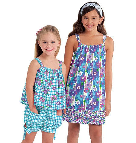 McCall's Pattern M5797 Children's/Girls' Tops, Dresses, Shorts and Pants