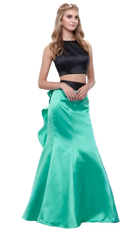 Nox Anabel - Two-piece Jewel Neck Trumpet Dress 8292SC