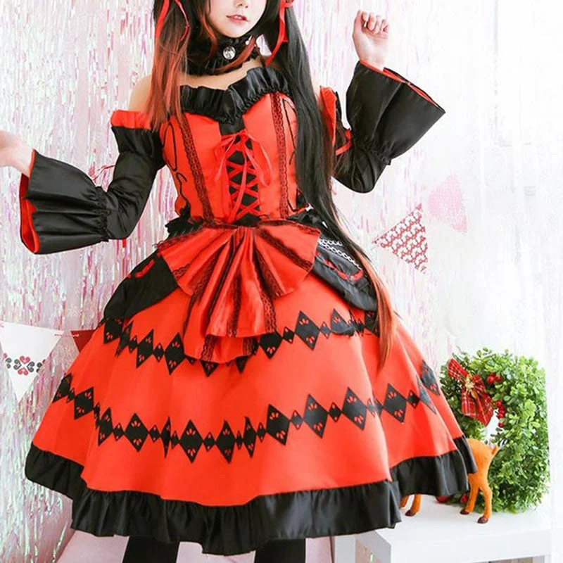 Princess Cosplay Lace Up Gothic Lolita Dress