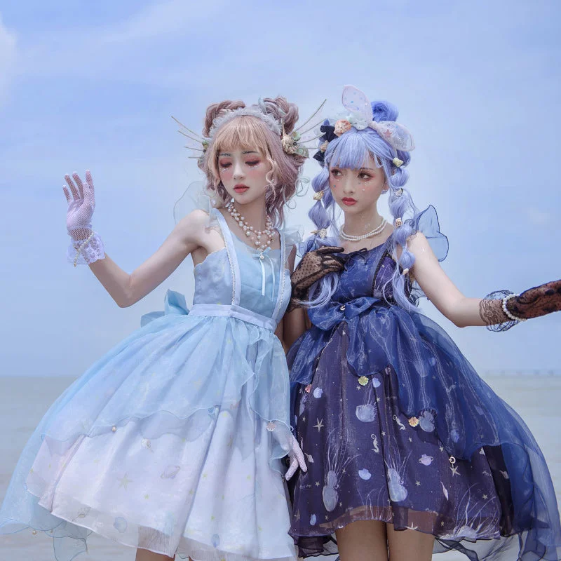 Puff Hanagasa Princess Lolita Jellyfish Summer Cool JSK dress