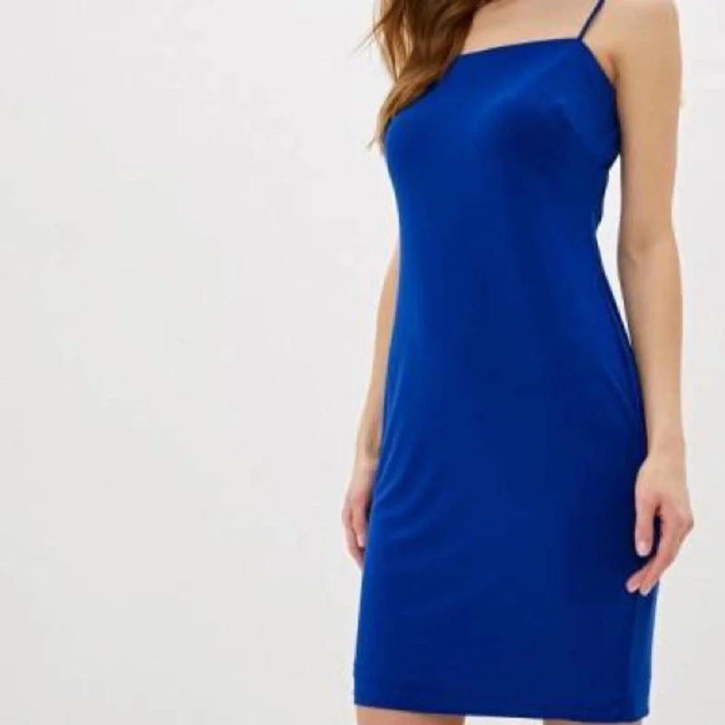 Ralph Lauren Royal Blue Spaghetti Strap “Naylissa” Dress