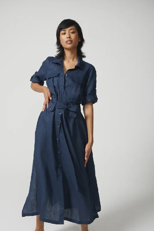 Shayna Dress  - French Navy