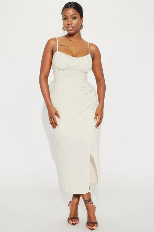 Zen Linen Tulip Dress