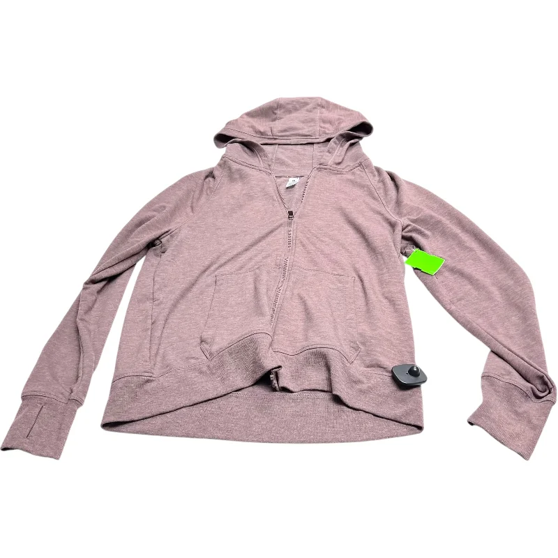 Athletic Jacket By 90 Degrees By Reflex In Brown, Size: Xl Knit Fabric Woven Fabric Fleece Fabric Athletic Jacket By 90 Degrees By Reflex In Brown, Size: Xl Knit Fabric Woven Fabric Fleece Fabric
