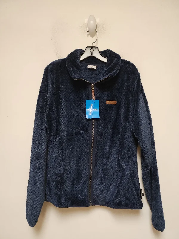 Athletic Jacket By Columbia In Blue, Size: L Anorak Shell Jacket Lightweight Jacket