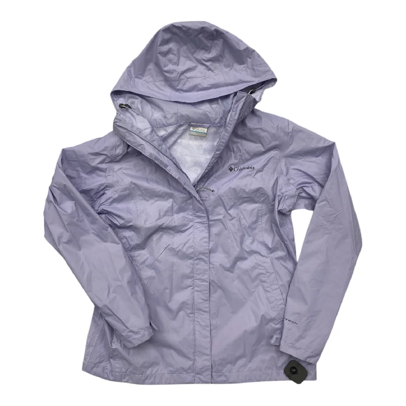 Athletic Jacket By Columbia In Purple, Size: M Denim Jacket Leather Jacket Suede Jacket Athletic Jacket By Columbia In Purple, Size: M Denim Jacket Leather Jacket Suede Jacket