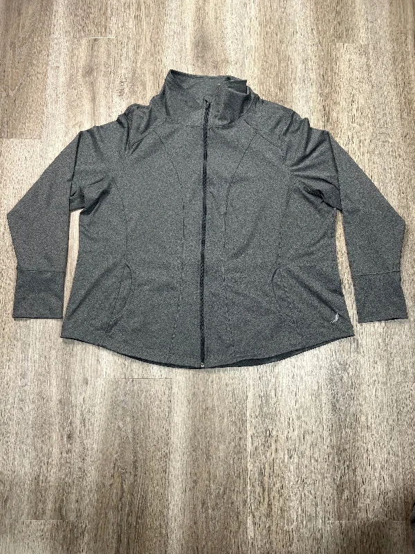 Athletic Jacket By Exertek In Grey, Size: 3x Corduroy Jacket Velvet Jacket Brocade Jacket Athletic Jacket By Exertek In Grey, Size: 3x Corduroy Jacket Velvet Jacket Brocade Jacket