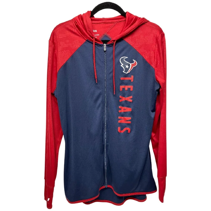 Athletic Jacket By Fanatics In Blue & Red, Size: L Fleece Jacket Down Jacket Feather Jacket Athletic Jacket By Fanatics In Blue & Red, Size: L Fleece Jacket Down Jacket Feather Jacket