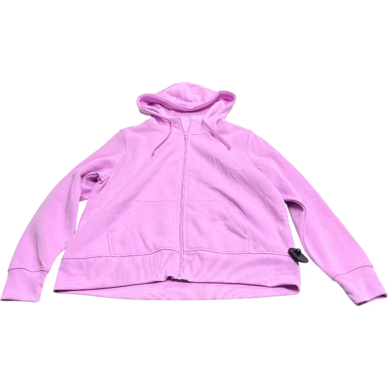 Athletic Jacket By Ideology In Purple, Size: Xl Bomber Jacket Anorak Windbreaker