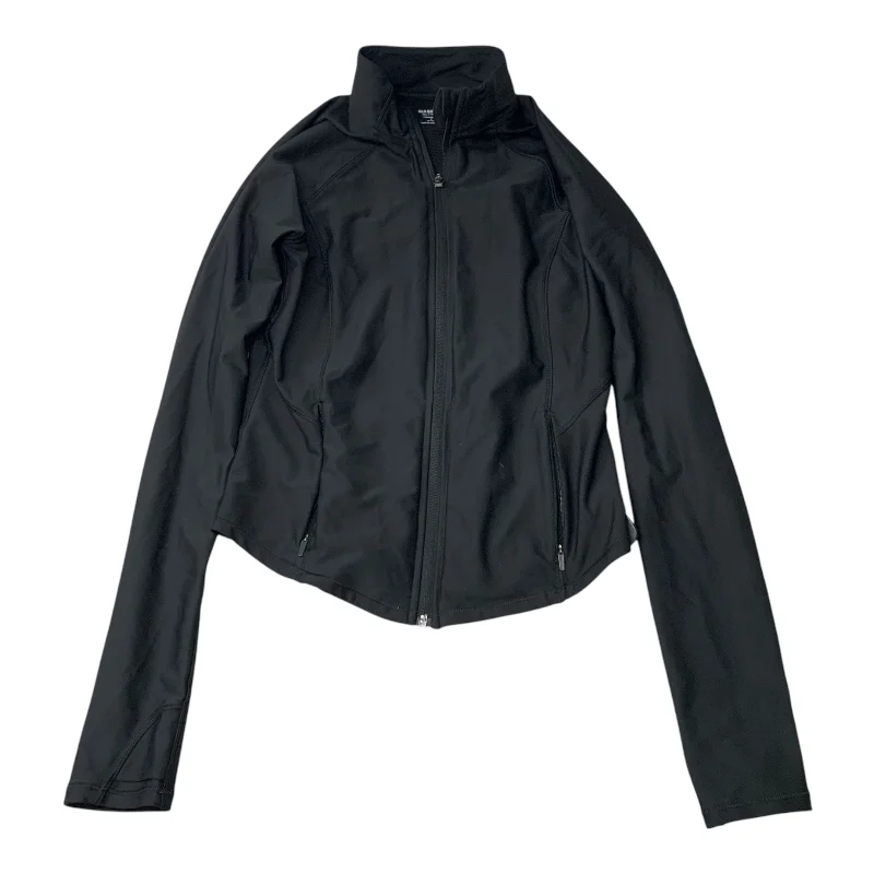 Athletic Jacket By Joy Lab In Black, Size: S Denim Fabric Leather Fabric Suede Fabric