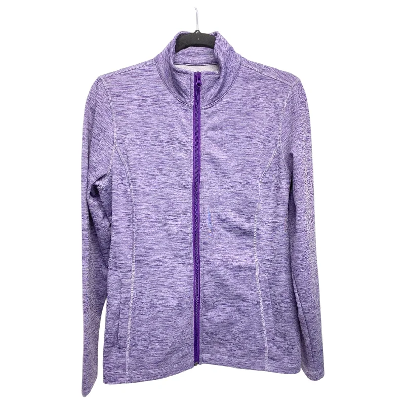 Athletic Jacket By Lady Hagen In Purple, Size: S Herringbone Jacket Houndstooth Jacket Plaid Jacket