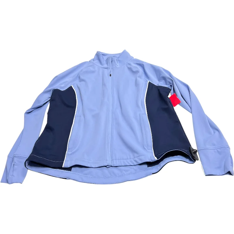 Athletic Jacket By Lou And Grey In Blue, Size: Xl Embroidered Jacket Appliqued Jacket Beaded Jacket Athletic Jacket By Lou And Grey In Blue, Size: Xl Embroidered Jacket Appliqued Jacket Beaded Jacket