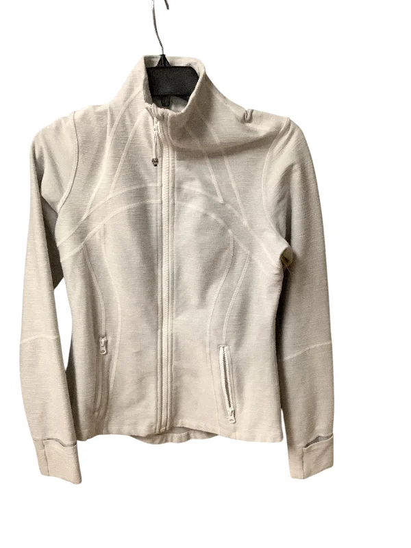 Athletic Jacket By Lululemon In Grey, Size: 8 Chenille Fabric Brocade Fabric Lace Fabric Athletic Jacket By Lululemon In Grey, Size: 8 Chenille Fabric Brocade Fabric Lace Fabric