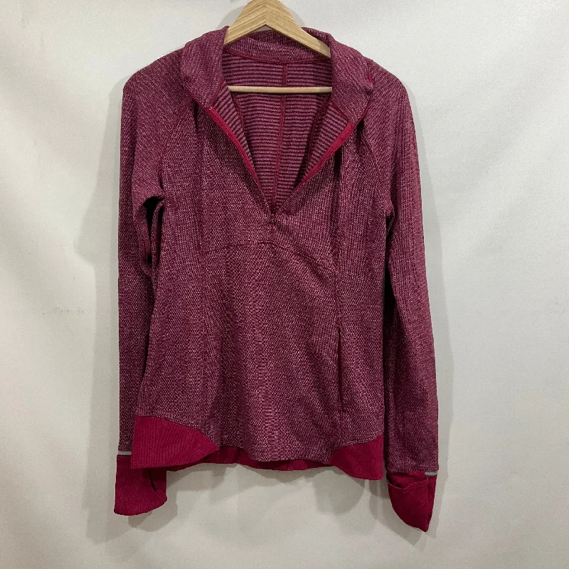 Athletic Jacket By Lululemon In Pink, Size: 6 Stand-Up Collar Roll-Neck Collar Turtle Neck Athletic Jacket By Lululemon In Pink, Size: 6 Stand-Up Collar Roll-Neck Collar Turtle Neck