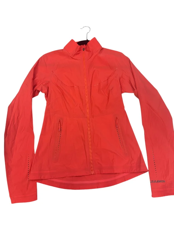 Athletic Jacket By Lululemon In Pink, Size: M One-Shoulder Jacket Off-the-Shoulder Jacket Asymmetrical Jacket