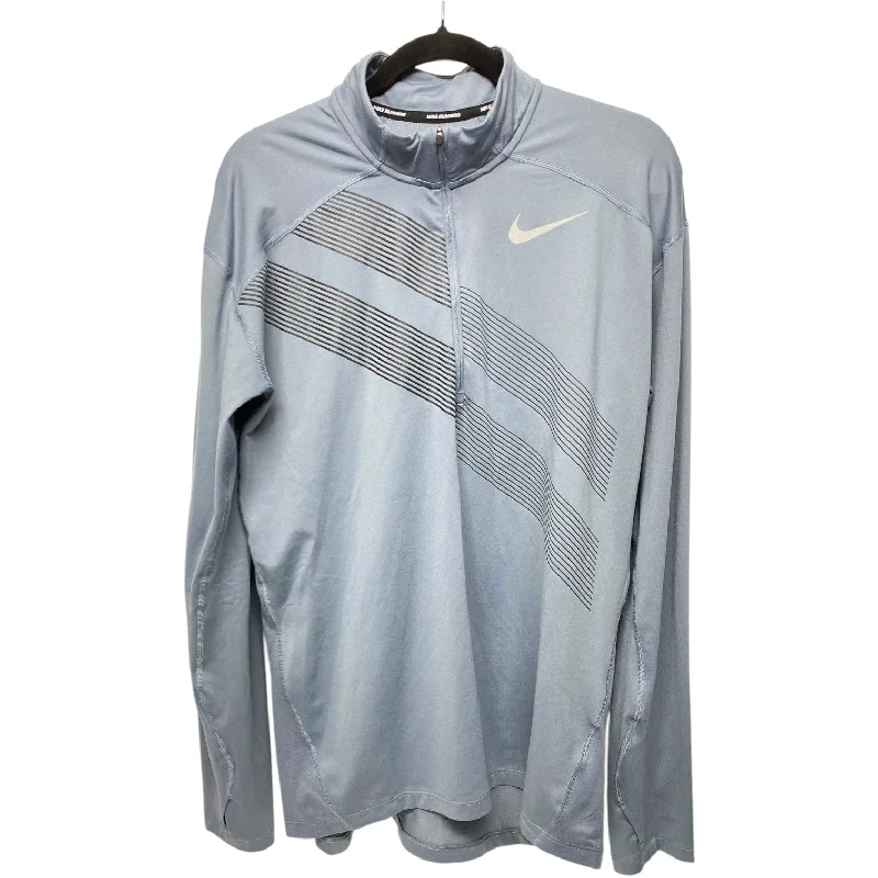 Athletic Jacket By Nike Apparel In Blue, Size: M Faux Fur Jacket Real Fur Jacket Shearling Jacket Athletic Jacket By Nike Apparel In Blue, Size: M Faux Fur Jacket Real Fur Jacket Shearling Jacket