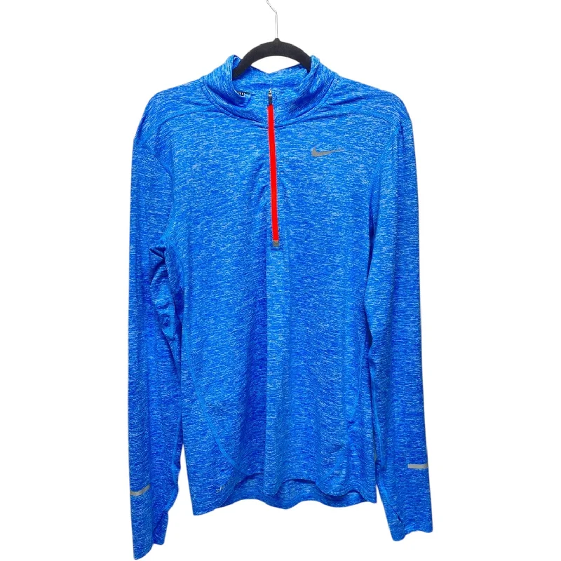 Athletic Jacket By Nike In Blue & Red, Size: S Belted Jacket Elasticated Jacket Padded Jacket Athletic Jacket By Nike In Blue & Red, Size: S Belted Jacket Elasticated Jacket Padded Jacket