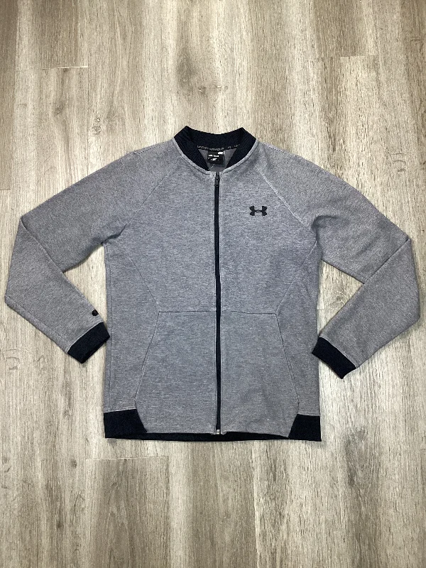 Athletic Jacket By Under Armour In Grey, Size: M Print Jacket Jacquard Jacket Patchwork Jacket Athletic Jacket By Under Armour In Grey, Size: M Print Jacket Jacquard Jacket Patchwork Jacket