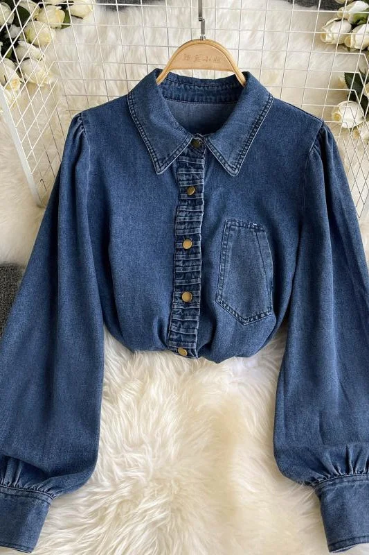Denim Jacket Women's Vintage Port style 1504 Insulated Jacket Fitted Jacket Loose Jacket Denim Jacket Women's Vintage Port style 1504 Insulated Jacket Fitted Jacket Loose Jacket