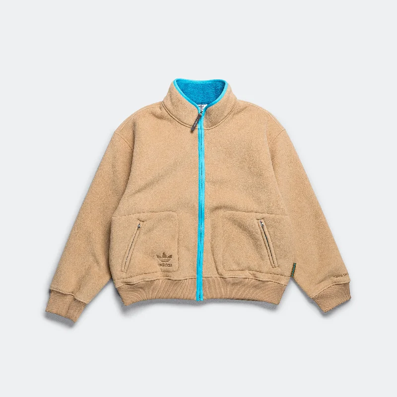 Fleece Jacket x Wales Bonner - Cardboard Knit Jacket Woven Jacket Fleece Jacket