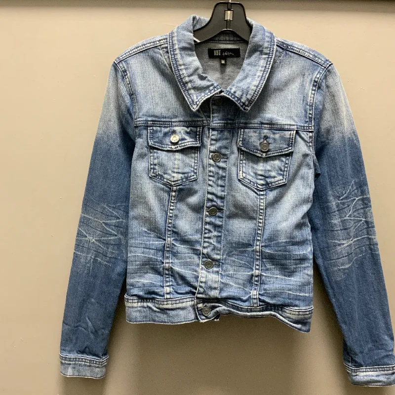 Jacket Denim By Kut In Blue Denim, Size: M Tailored Jacket Straight Jacket A-Line Jacket Jacket Denim By Kut In Blue Denim, Size: M Tailored Jacket Straight Jacket A-Line Jacket