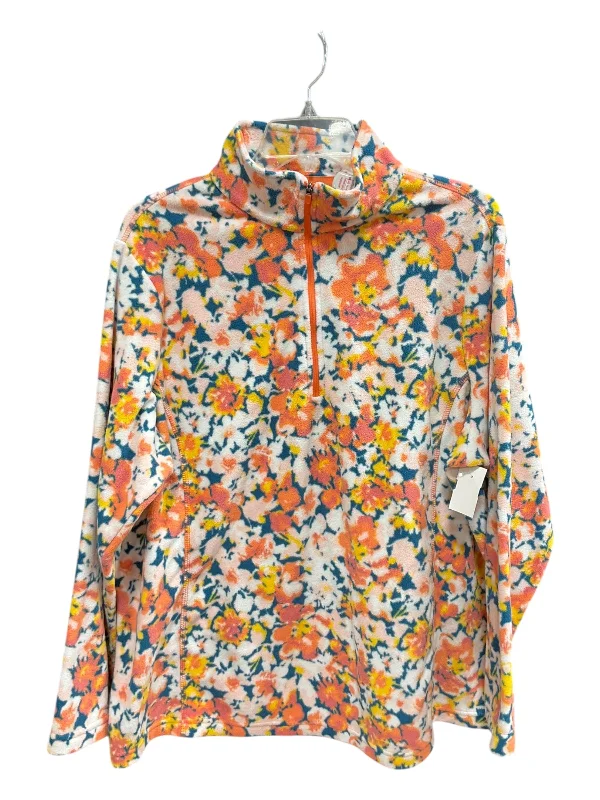 Jacket Fleece By Lands End In Multi-colored, Size: 1x Rayon Jacket Velvet Jacket Corduroy Jacket Jacket Fleece By Lands End In Multi-colored, Size: 1x Rayon Jacket Velvet Jacket Corduroy Jacket