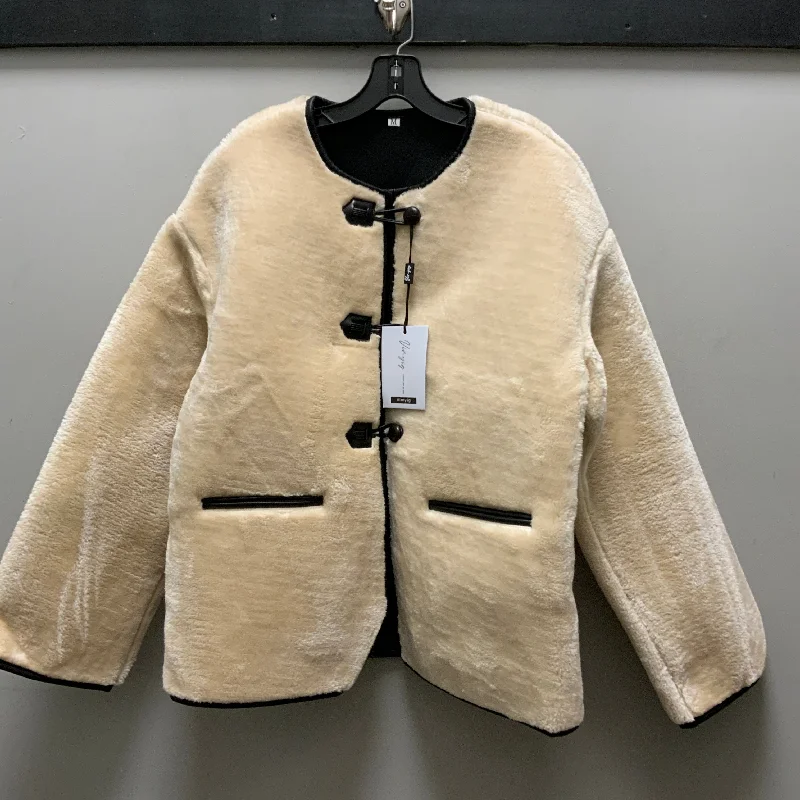 Jacket Fleece By VIMYIG  In Cream, Size: M Denim Jacket Leather Jacket Suede Jacket