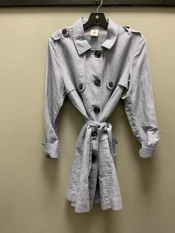 Jacket Other By Cabi In Blue, Size: M Ribbed Jacket Pleated Jacket Ruffled Jacket
