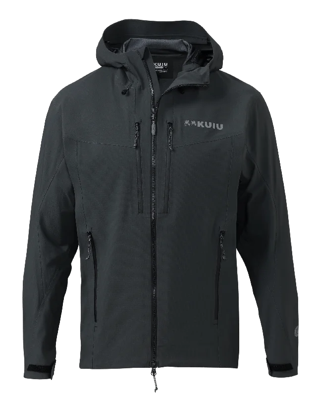KUIU Kutana Storm Shell Jacket | Gunmetal Chenille Fabric Brocade Fabric Lace Fabric