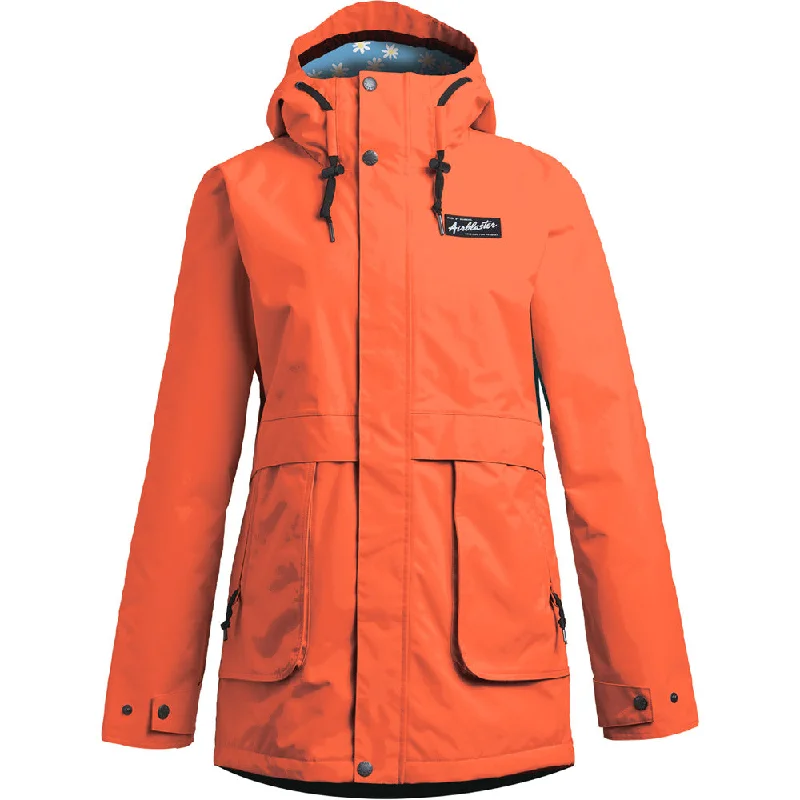 Nicolette Snowboard Jacket - Womens A-Line Jacket Boat Neck Shawl Collar