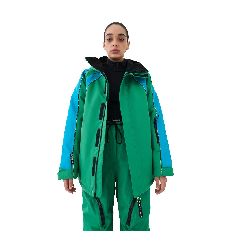 Park City Ski Jacket - Womens Knit Fabric Woven Fabric Fleece Fabric